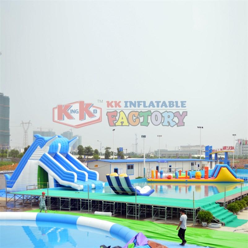 cartoon inflatable water parks good quality for amusement park