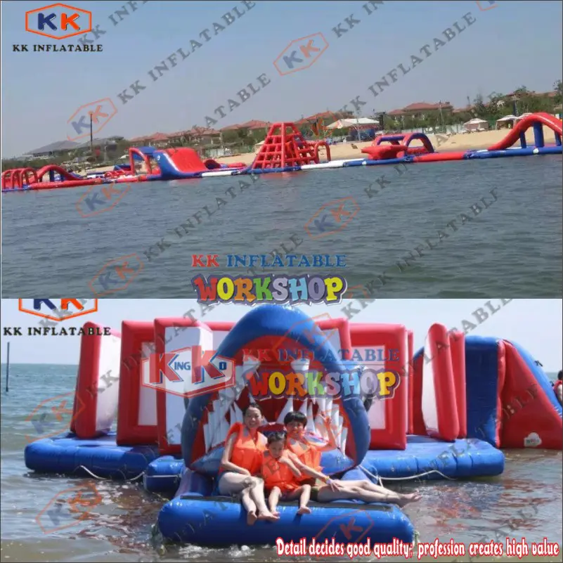large kids inflatable water park manufacturer for paradise