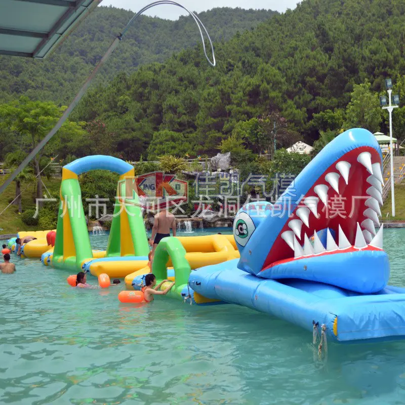 slide pool combination inflatable water playground manufacturer for paradise KK INFLATABLE