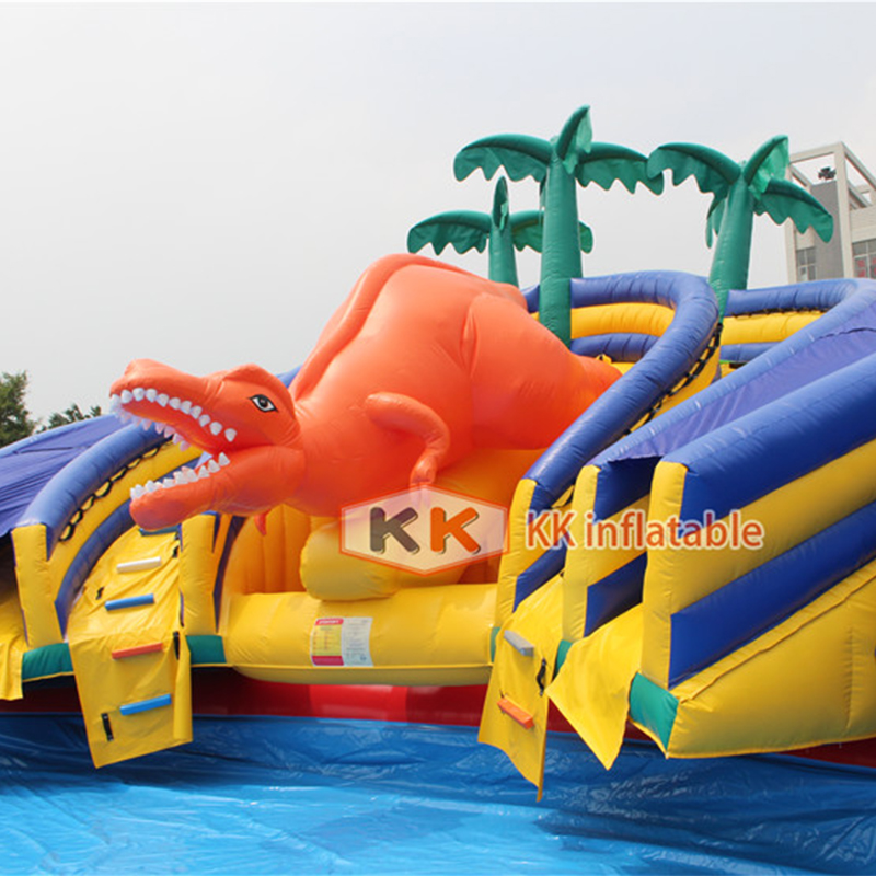 Jurassic Dinosaur inflatable Water Park with pool