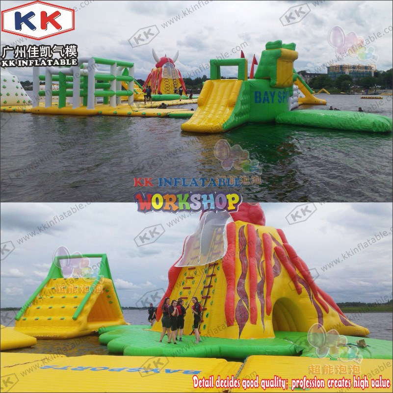 large inflatable water playground dinosaur manufacturer for beach-2