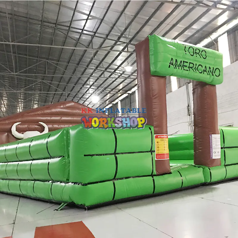 Factory Price customized Inflatable Mechanical Electric Bull Racing Inflatable Bull Riding Machine