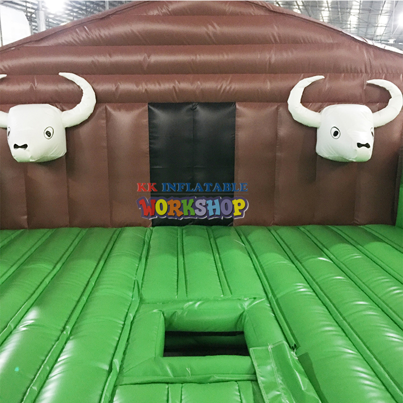 Factory Price customized Inflatable Mechanical Electric Bull Racing Inflatable Bull Riding Machine