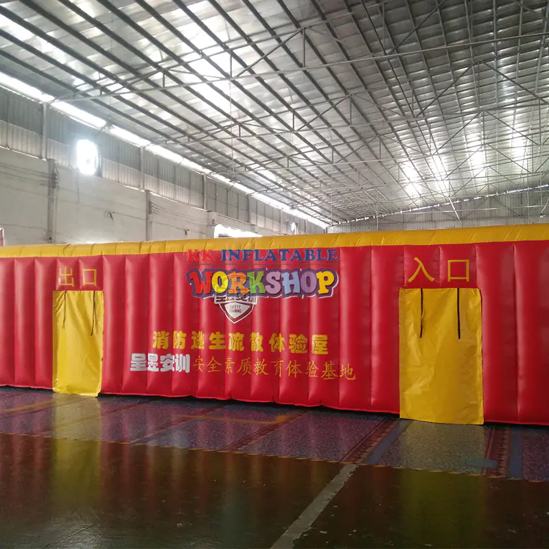 Inflatable Emergency Escape Experience Hall Fire emergency inflatable escape room
