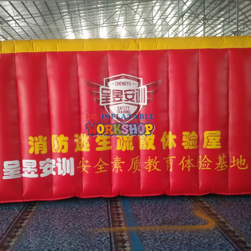 Inflatable Emergency Escape Experience Hall Fire emergency inflatable escape room