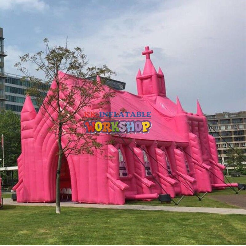 Inflatable pink church custom