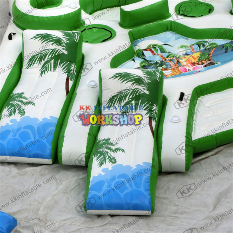 Summer Water Entertainment Equipment New products inflatable water sofa Inflatable water leisure floating Island
