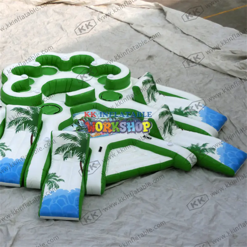 Summer Water Entertainment Equipment New products inflatable water sofa Inflatable water leisure floating Island