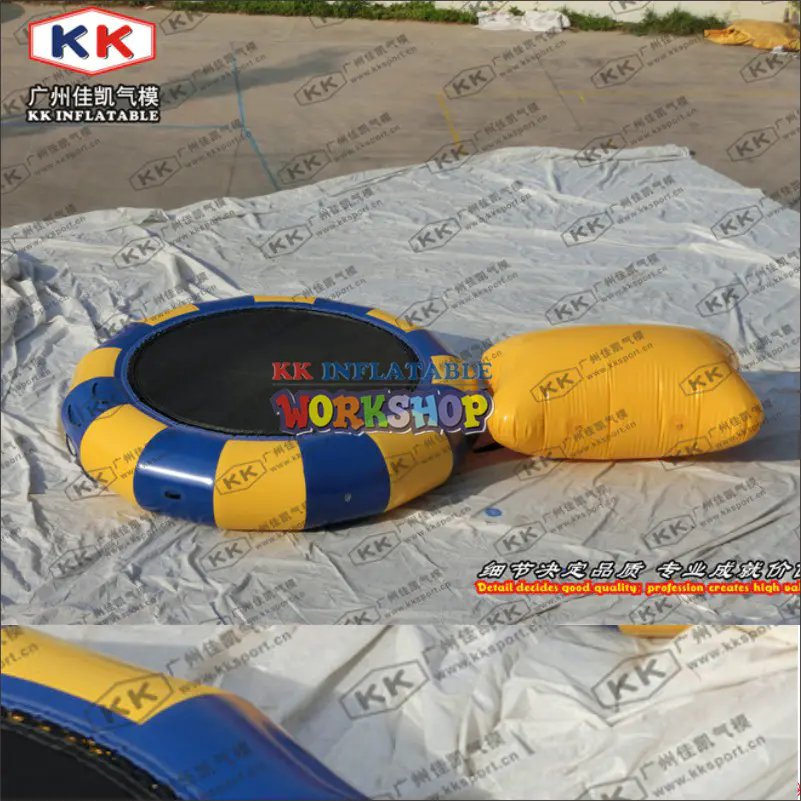Popular Inflatable PVC Floating Water  inflatable Trampoline