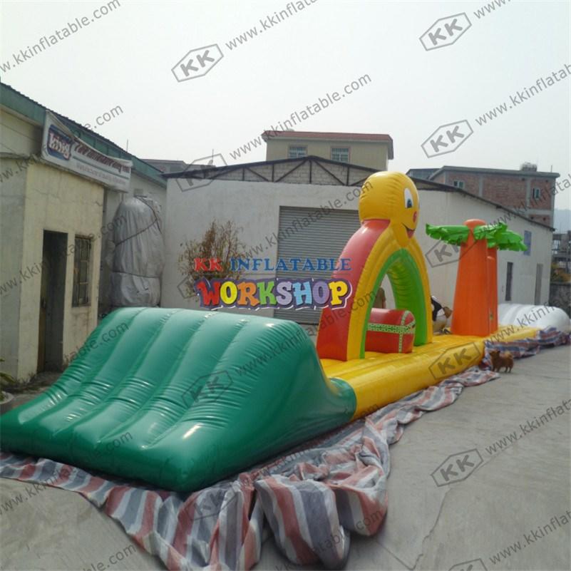 inflatable water playground multichannel for children KK INFLATABLE