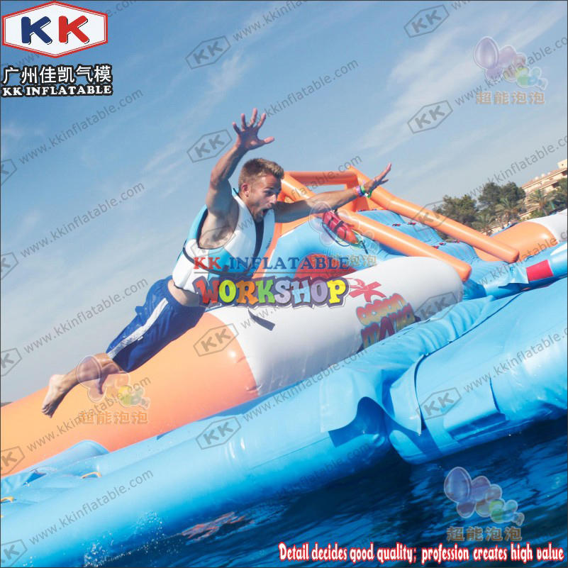 Funny Forest Inflatable Water Park , Inflatable Water Sports Challenge