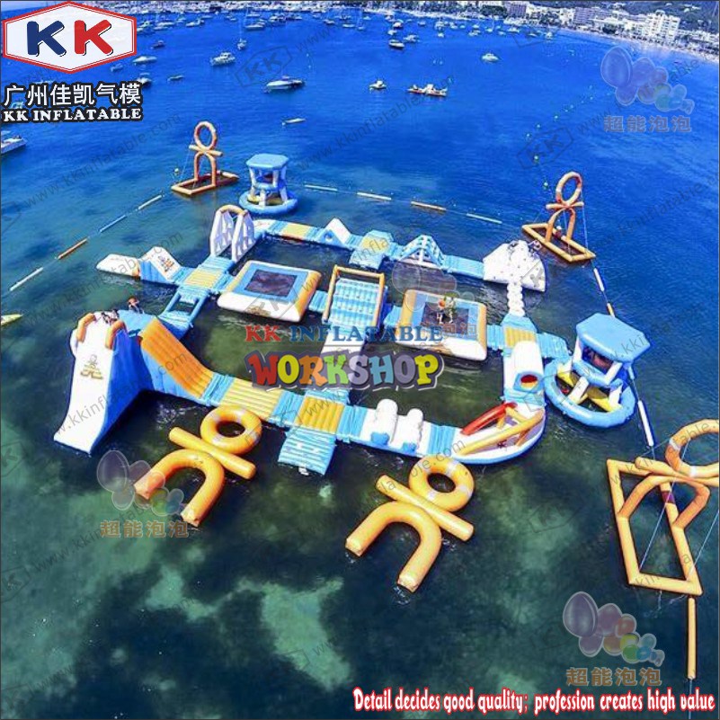 KK INFLATABLE blue inflatable water playground manufacturer for children-1