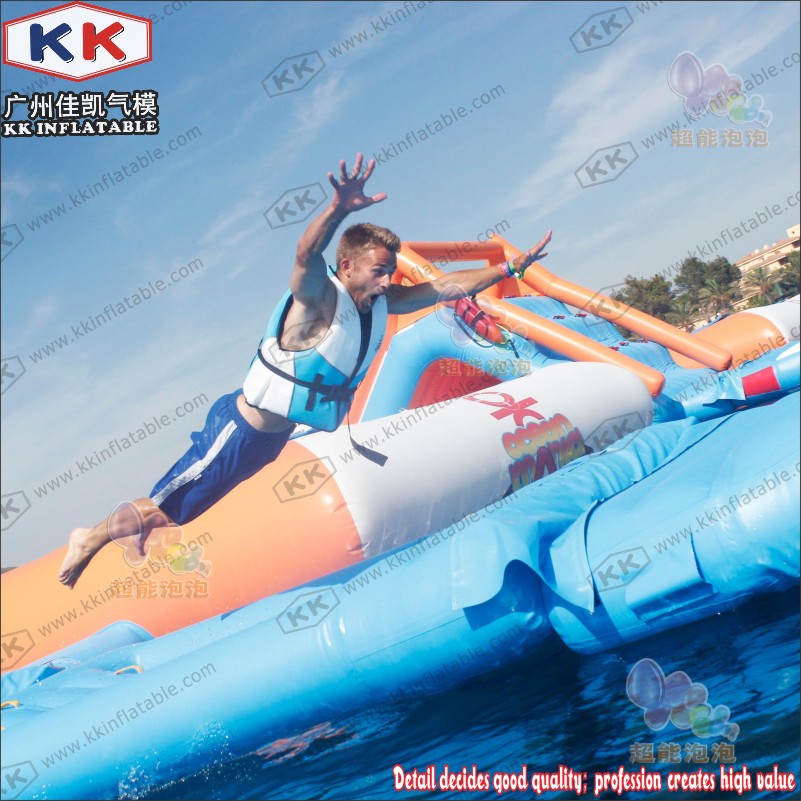 KK INFLATABLE blue inflatable water playground manufacturer for children-2