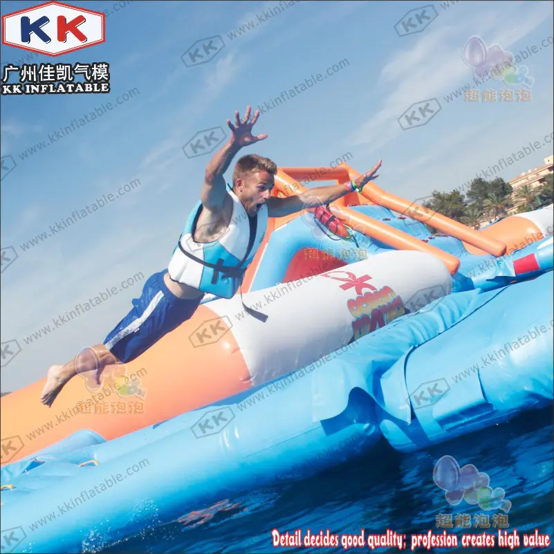 cartoon inflatable water playground pvc for seaside KK INFLATABLE
