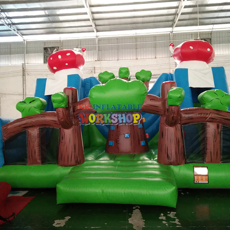 Inflatable Amusement Park Equipment Mushroom Inflatable Slide Playground