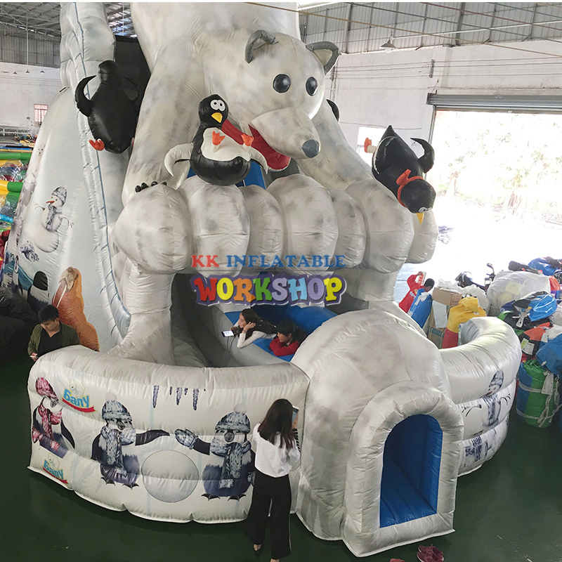 Large Polar Bear inflatable fun city
