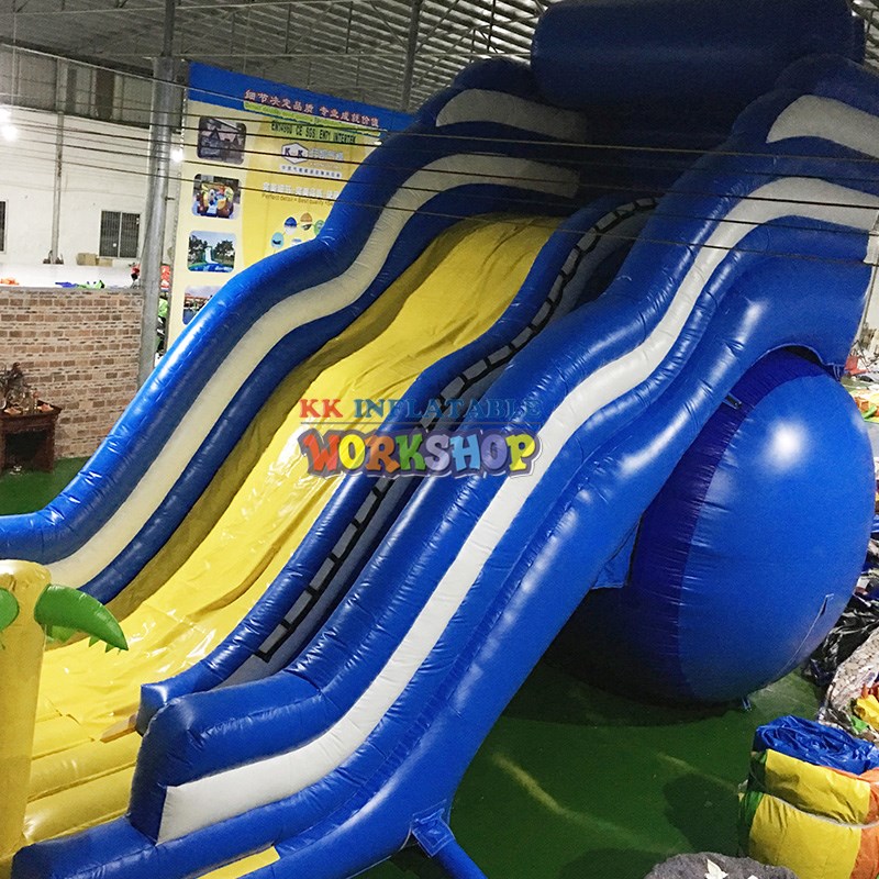 heavy duty blow up water slide jump bed supplier for parks-2