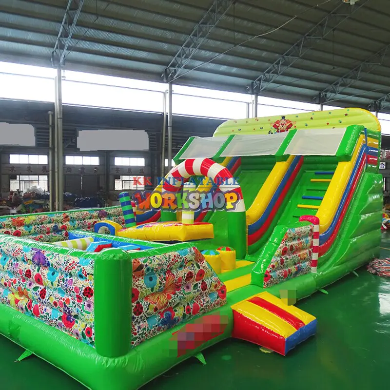 trampoline party jumpers pvc for amusement park KK INFLATABLE