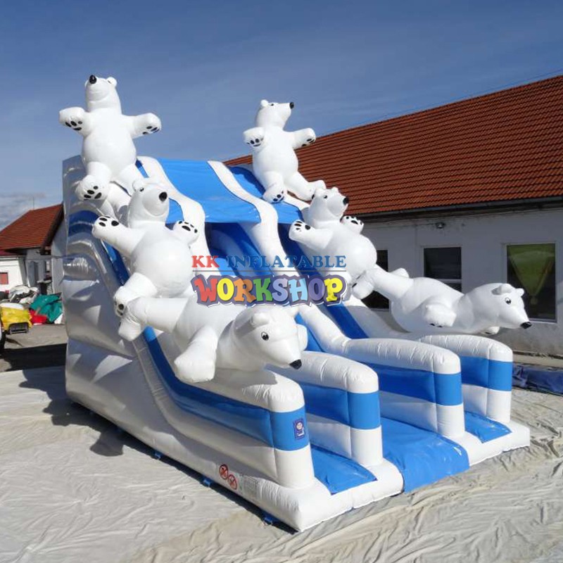 KK INFLATABLE slide combination inflatable slide colorful for swimming pool-2