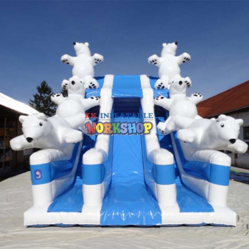 KK INFLATABLE slide combination inflatable slide colorful for swimming pool-3