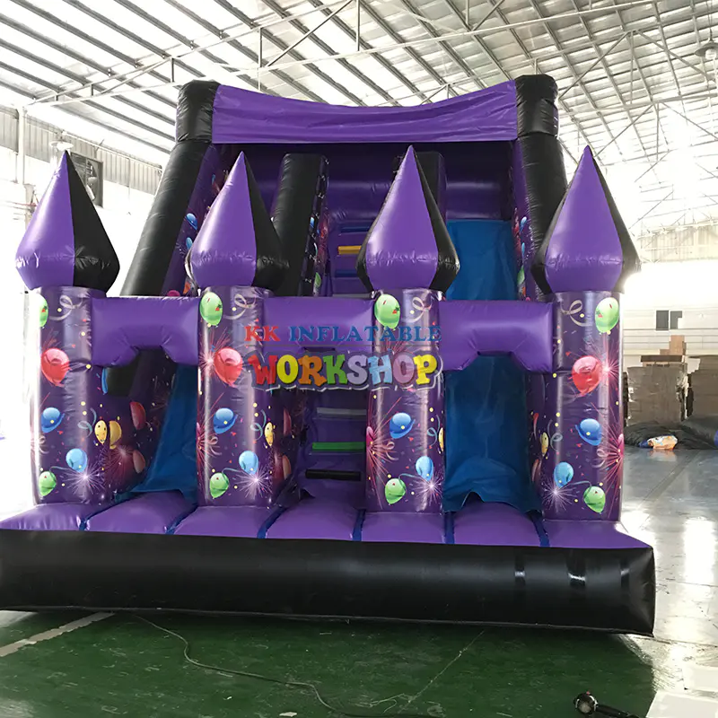Castle Inflatable Slide multi channel slide
