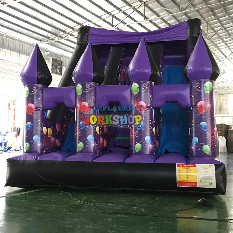 Used Inflatable Castle Slide PVC Air Balloon Full Digital Printing Baby Slide Inflatable Dry Slide