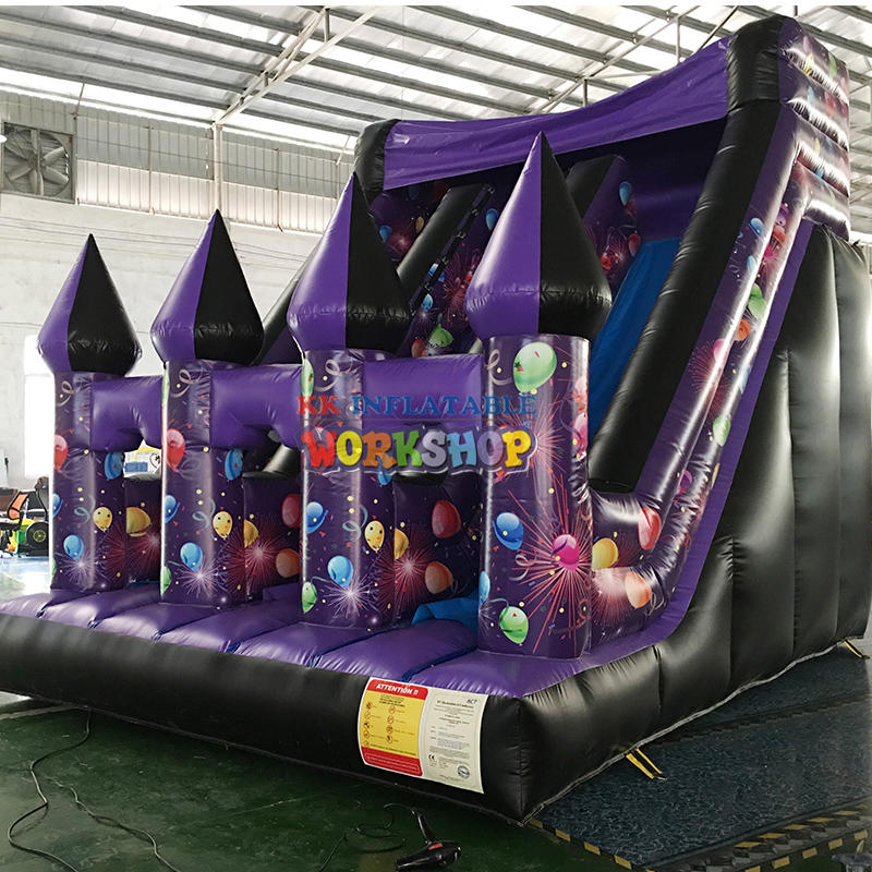Used Inflatable Castle Slide For Kids Cute PVC Air Balloon Full Digital Printing Baby Slide Inflatable Dry Slide