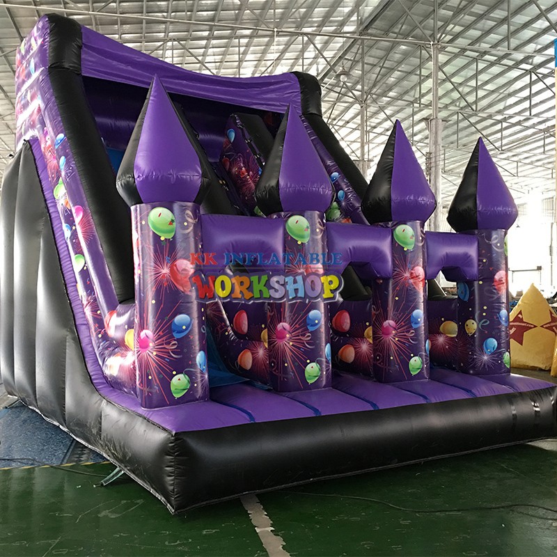KK INFLATABLE transparent pig bouncy slide colorful for paradise-3