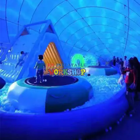 Children's trampoline inflatable whale castle