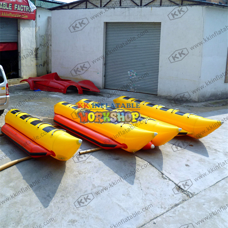 China Water Sport Leisure Products Inflatable Rubber Boat Speed Boat  PVC Single and double row Banana Boat