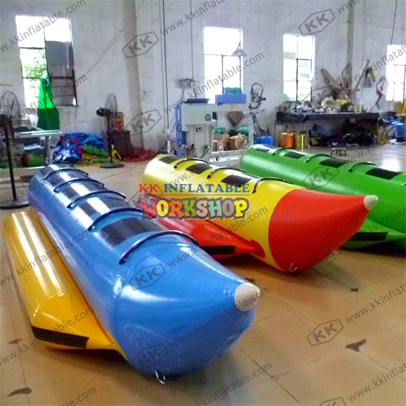 China Water Sport Leisure Products Inflatable Rubber Boat Speed Boat  PVC Single and double row Banana Boat