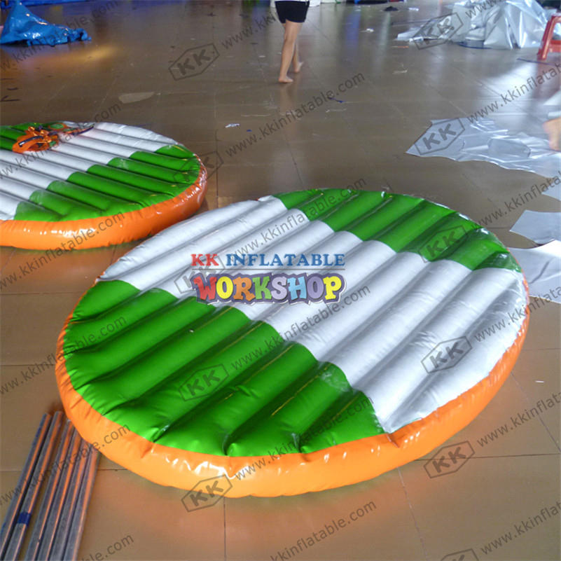 Swimmer Swimming Pool 0.9mm PVC Tarpaulin Inflatable Floating Water Totter Toys For Kids Rocker See-saw Float Lounge