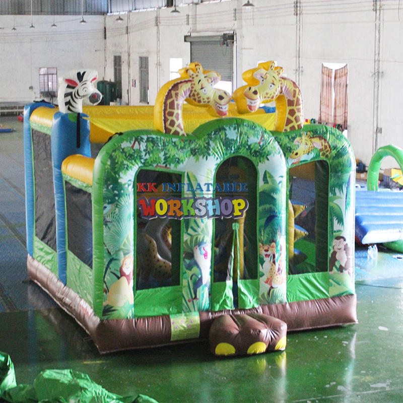 animals forest inflatable bouncy house