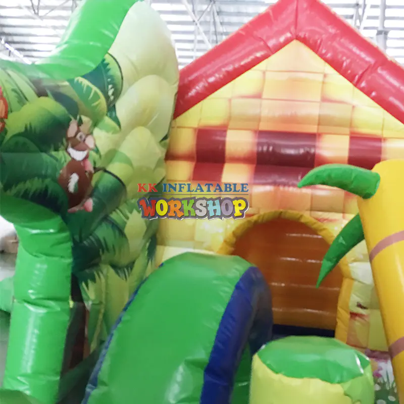 Quick response Safari inflatable fun city inflatable children's castle elephant inflatable amusement park