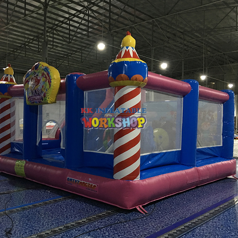 small inflatable bouncy slide castle