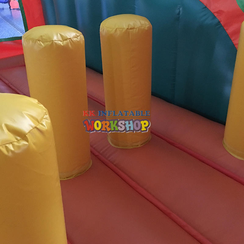 PVC tarpaulin small inflatable bouncy house with slide