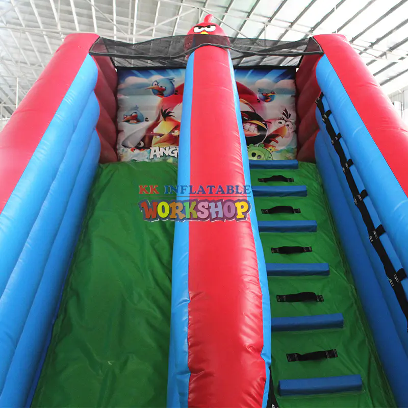 Angry Birds Inflatable Amusement Park, Children Party Bouncing Slide Trampoline Birthday Bouncer Combo