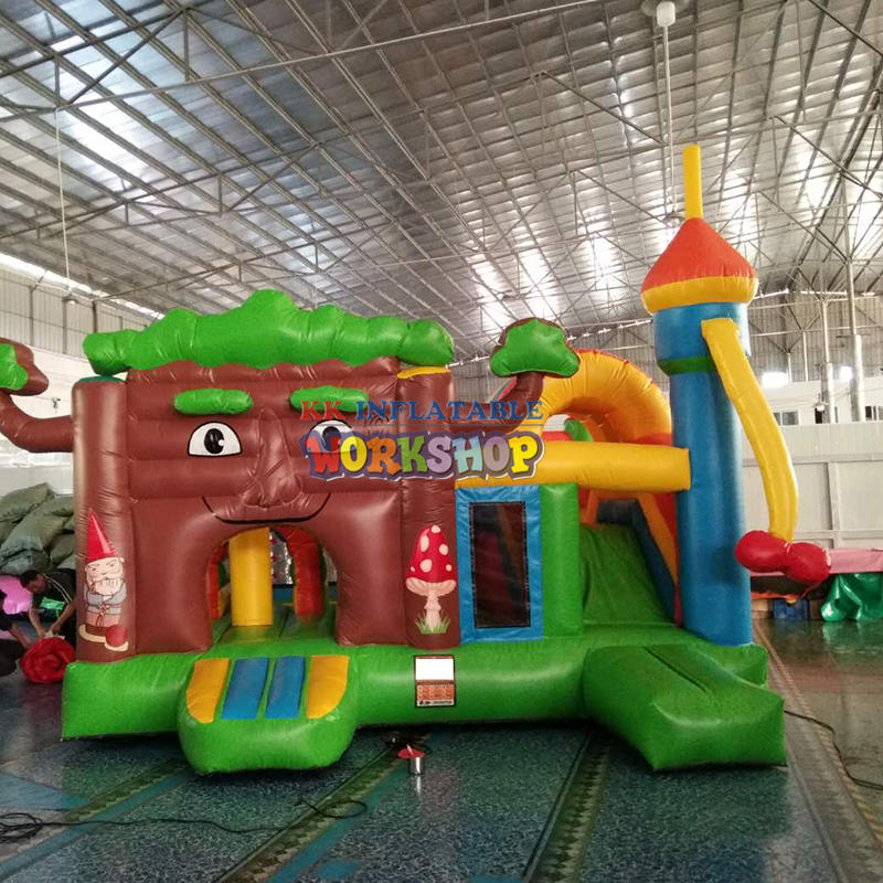 Outdoor Playground Jungle Bounce Castle Commercial Tree man Inflatable Bouncer Combo