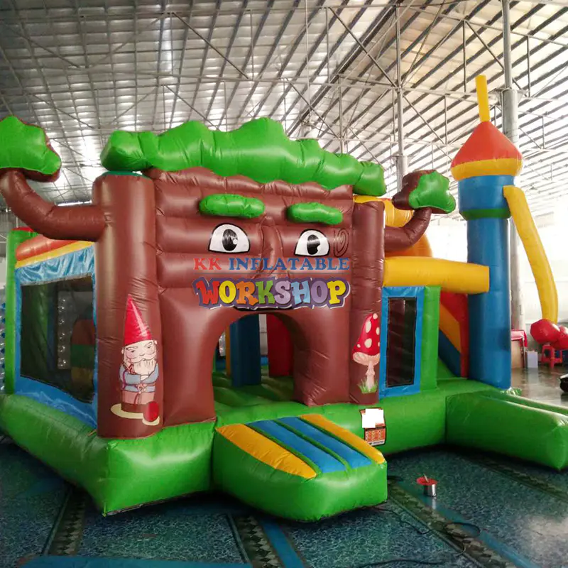 Outdoor Playground Jungle Bounce Castle Commercial Tree man Inflatable Bouncer Combo