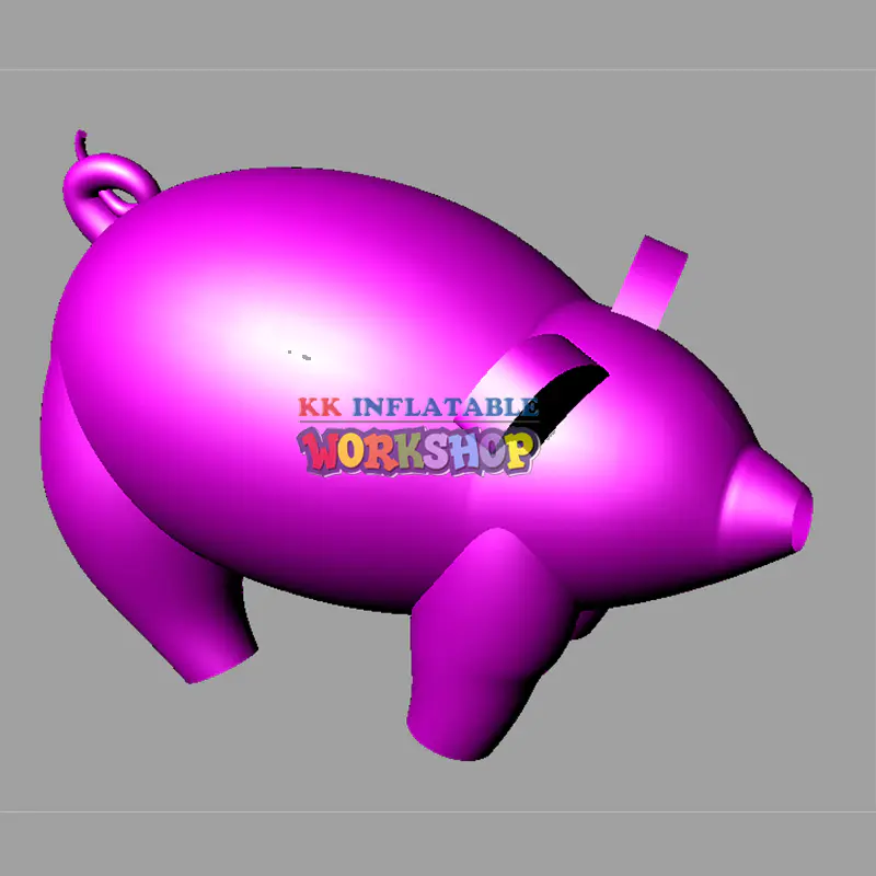 inflatable flying pig for display