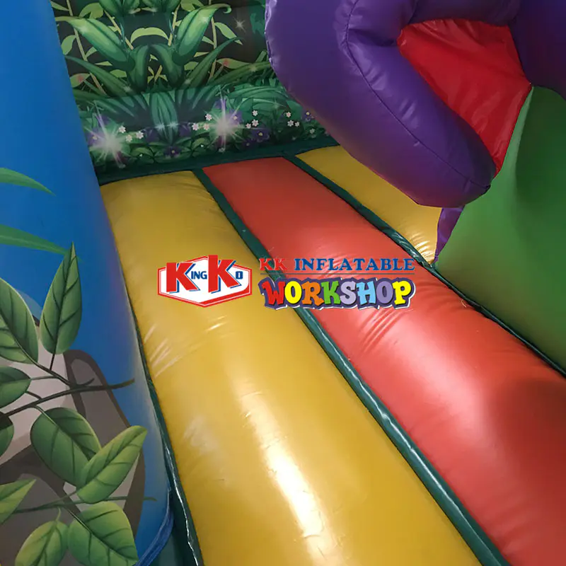Safari Activity Bouncer With Slide, Carnival Times Inflatable Jungle Jumper