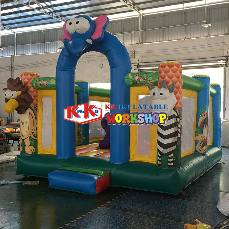 KK INFLATABLE pvc water slide jumper factory direct for paradise