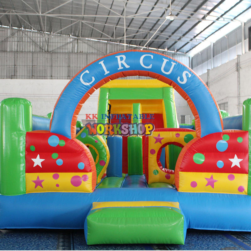 Beautiful Clown Inflatable Bouncy Slide Waterproof With CE Certificate