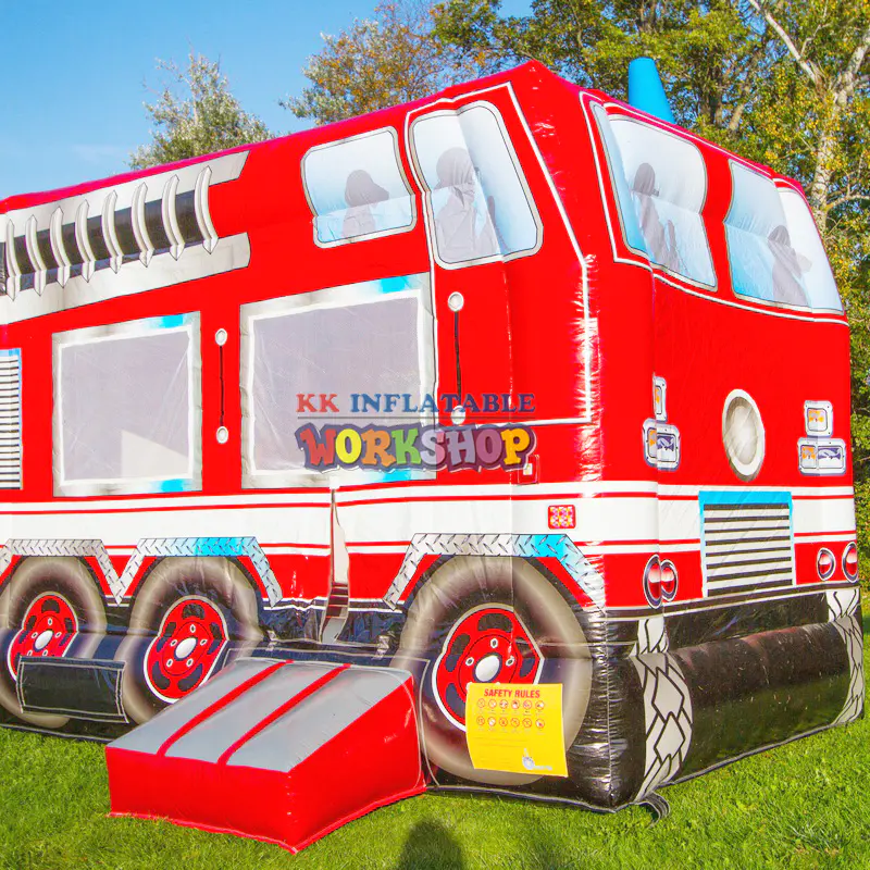 Inflatable Fire Station Bouncer, Jumping Bouncy castle house for party rentals