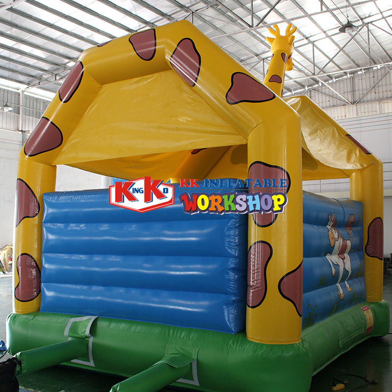 4*5M small inflatable cartoon trampoline for kids