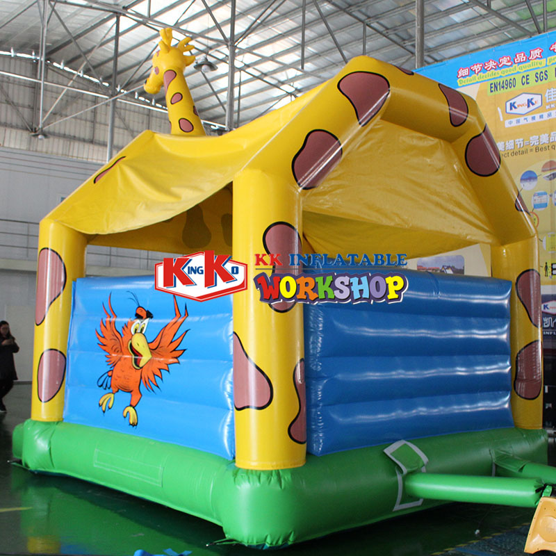 4*5M small inflatable cartoon trampoline for kids