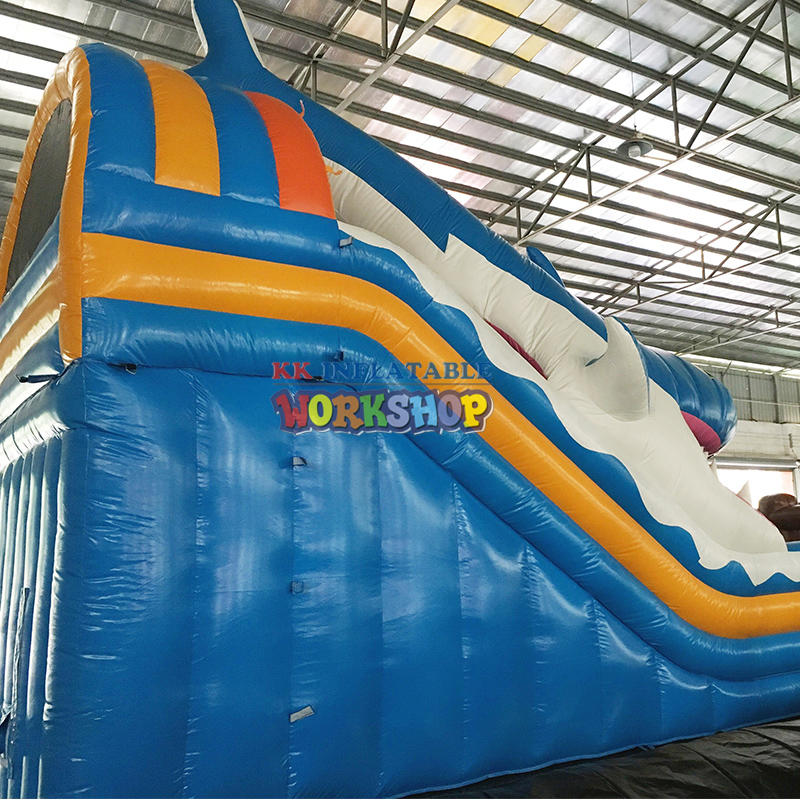 Waterproof Shark Theme Kids Inflatable Combo Jumper Commercial bouncer slide