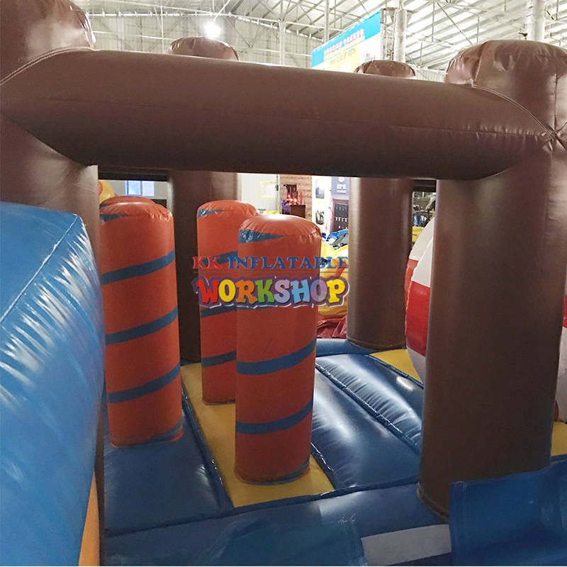Waterproof Shark Theme Kids Inflatable Combo Jump Commercial bouncer slide