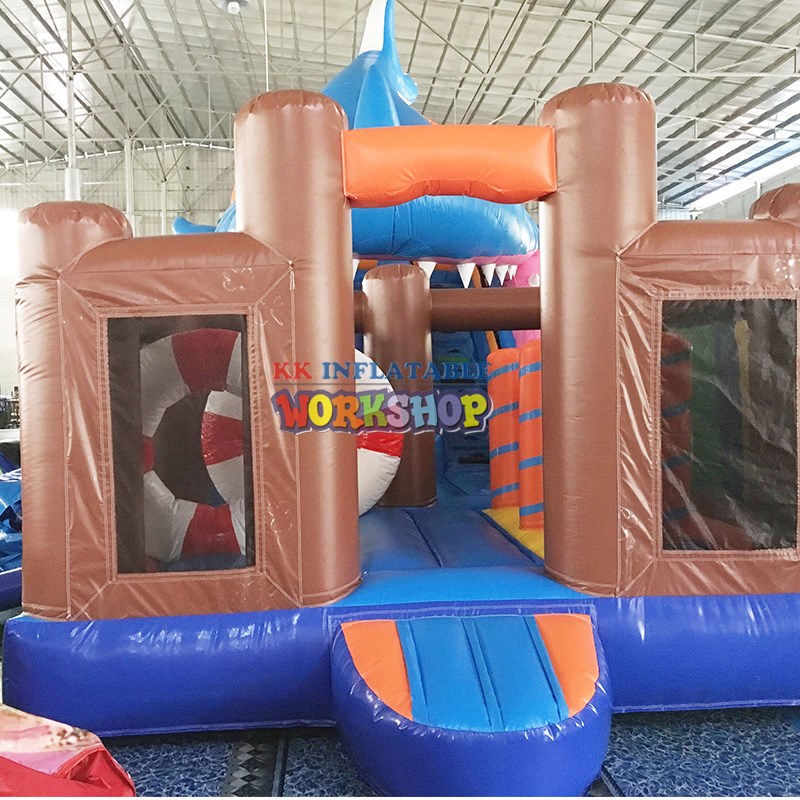 customized inflatable combo trampoline wholesale for christmas-2
