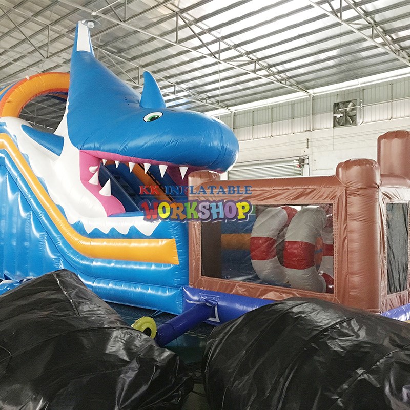 customized inflatable combo trampoline wholesale for christmas-3